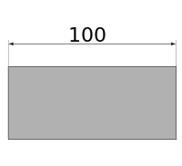 Полоса горячекатаная 100х12, длина 6 м, марка Ст3