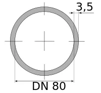 Трубы ВГП оцинкованные 80х3.5 ДУ, длина 12 м, DN 80
