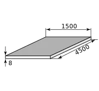 Лист нержав г/к 8х1500х4500, марка 12Х18Н10Т