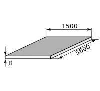 Лист нержав г/к 8х1500х5600, марка 12Х18Н10Т