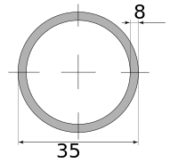 Трубы х/д 35х8