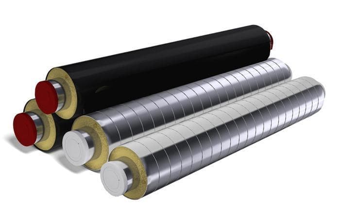 Фото труба ппу пэ оцинкованная 225 133х4.5 с усилениями Труба ППУ ПЭ оцинкованная 225 133х4.5 с усилениями