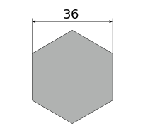Сталь горячекатаная конструкционная, шестигранник 36, марка Ст45
