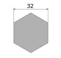 Сталь сорт нерж никел шестигранник х/т 32 h11 (Калиброванный), марка AISI 316L