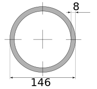 Трубы электросварные 146х8 11500-11700