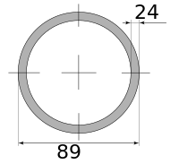 Трубы г/д 89х24, марка Ст20