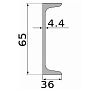 швеллер 6.5 у, длина 6 м, марка ст3