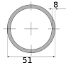 трубы х/д 51х8