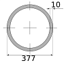 трубы электросварные 377х10, длина 11,8 м