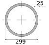 трубы г/д 299х25, марка ст20