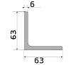 уголок 63х63х6, длина 12 м, марка ст3