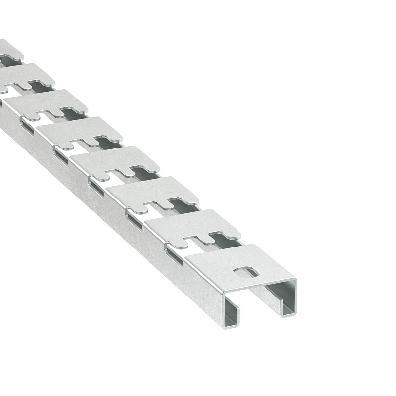 Фото с-обр. профиль для пров. лотка 41х21, l400, толщ.1,5 мм С-обр. профиль для пров. лотка 41х21, L400, толщ.1,5 мм