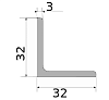 уголок 32х32х3, длина 6 м, марка ст3