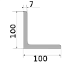 уголок низколегир 100х100х7, длина 12 м, марка ст09г2с-15