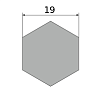 сталь сортовая х/т калиброванная шестигранник 19, марка а-12