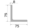 уголок 75х75х8, длина 6 м, марка ст3