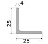 уголок 25х25х4, длина 6 м, марка с255