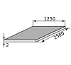 лист оцинкованный 2х1250х2500 zn140 пас