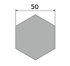 сталь горячекатаная конструкционная, шестигранник 50, марка ст20