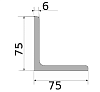 уголок 75х75х6, длина 6 м, марка ст3