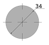 сталь сортовая х/т калиброванная круг 34, марка ст35