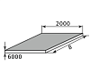 лист г/к горячекатанный низколегированный 8х2000х6000, марка с345