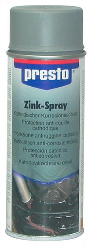 Фото цинковый спрей "presto" 400 мл Цинковый спрей "Presto" 400 мл