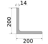 уголок 200х200х14, длина 12 м, марка ст3