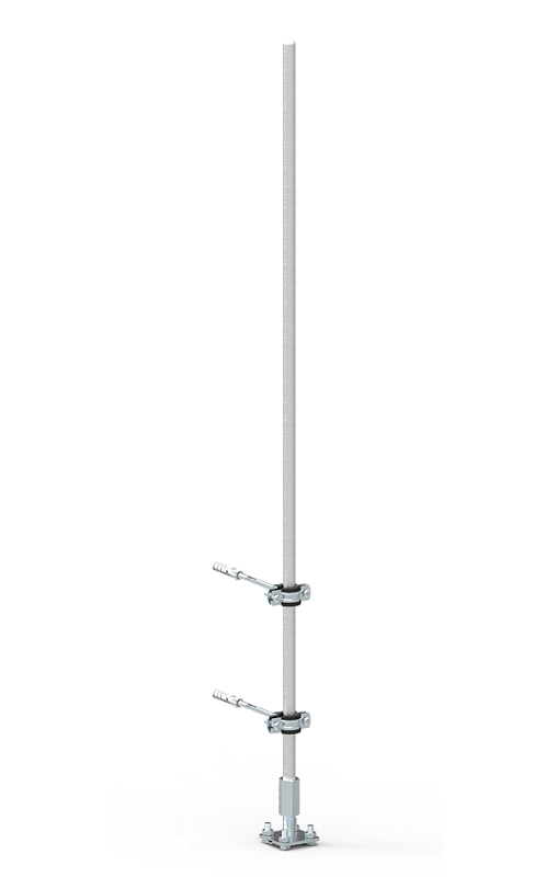 Фото молниеприемник алюминиевый с держателями, 2.5 м Молниеприемник алюминиевый с держателями, 2.5 м
