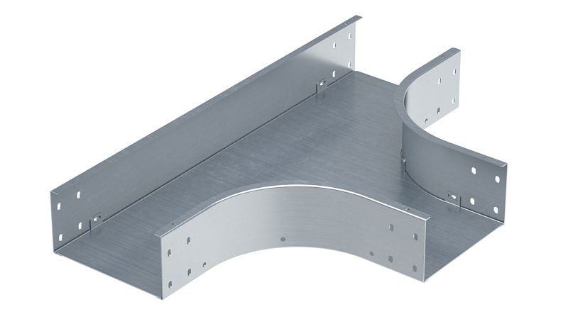 Фото ответвитель т-образный 100х300, 2,0 мм, горячий цинк, в комплекте с крепежными элементами и соединительными пластинами,необходимыми для монтажа Ответвитель Т-образный 100х300, 2,0 мм, горячий цинк, в комплекте с крепежными элементами и соединительными пластинами,необходимыми для монтажа