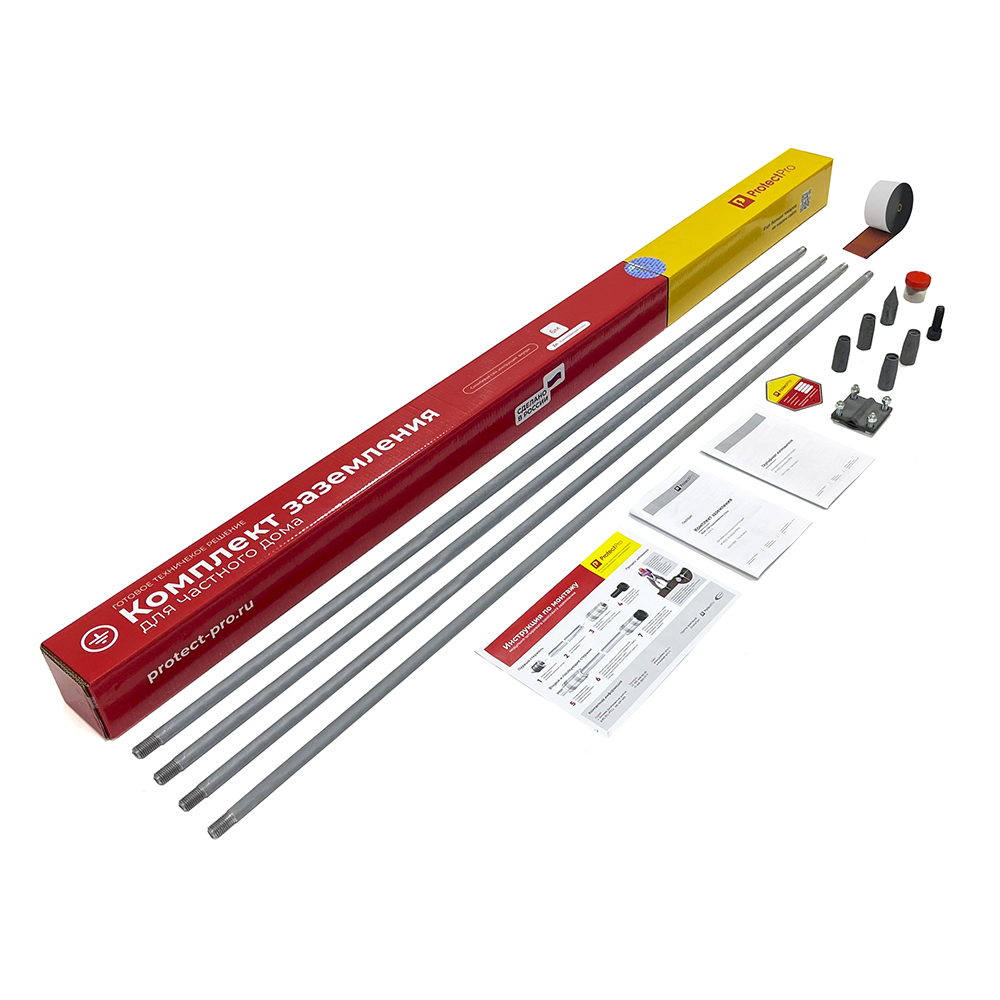 Комплект заземления 18мм х 6м, оцинк. сталь — фото 1